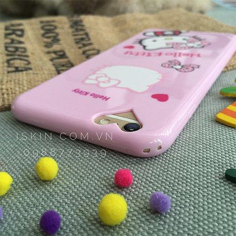 PK Ốp iPhone 6/6s Dẻo nhũ Kitty viền xoàn