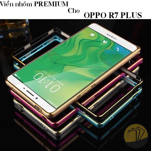 PK Ốp Oppo R7+ Nillkin viền xi Gold 