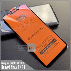 PK Dán cường lực Huawei Nova 3E đen Full 5D bh 1 năm 3 lần