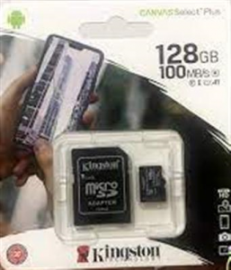 PK Thẻ Nhớ Kingston 128GB MicroSDHC Canvas Select 100R CL10 chính hãng