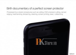 PK Dán cường lực iPhone 7 đen Nillkin 3D Full cứng Cp+