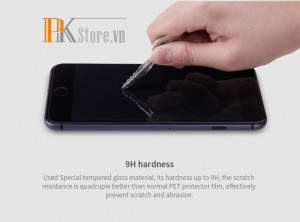 PK Dán cường lực iPhone X đen Nillkin Full 3D AP+ Pro 0.23mm