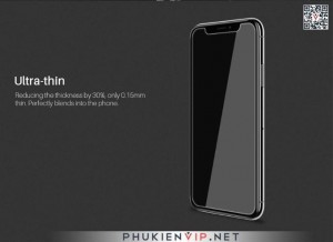 PK Dán cường lực iPhone X đen Full 3D C viền siêu mỏng