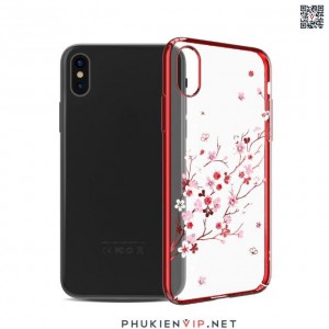PK Ốp iPhone X vải hồng hạc
