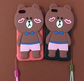 PK Ốp iPhone 6 Plus/6+ dẻo bóng tai thỏ gấu