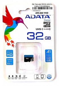PK Thẻ nhớ ADATA 32G UHS-i V10 85Mb/s