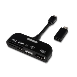 PK Box chuyển Micro to HDMI with OTG Reader card