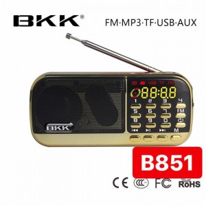 PK Loa nhạc usb thẻ nhớ Fm B851