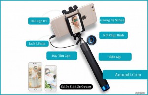 PK Gậy chụp hình Selfie 6S 3.5 dài