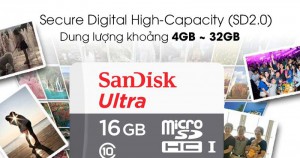 PK Thẻ nhớ SanDisk SD 16GB