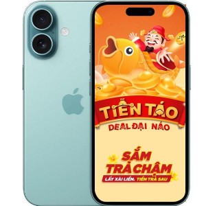 ĐTDĐ IPHONE 16 128G XANH MÒNG KÉT