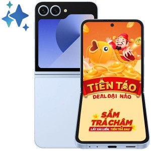 ĐTDĐ SAMSUNG Z FLIP6 5G 12G 512G XANH BẠC HÀ