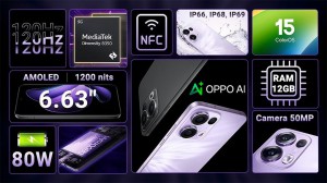 ĐTDĐ OPPO RENO13 PRO 5G 12G 512G XÁM
