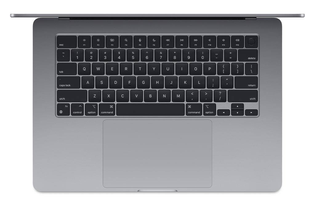 Laptop Apple MacBook Air 15 in M2 2023 8-core CPU 10-core GPU MQKR3SA A 8G 256G Xám