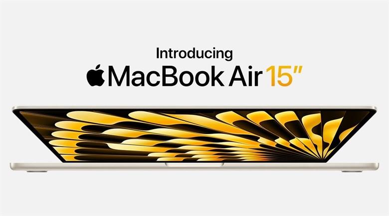 Laptop Apple MacBook Air 15 in M2 2023 8-core CPU 10-core GPU MQKR3SA A 8G 256G Vàng