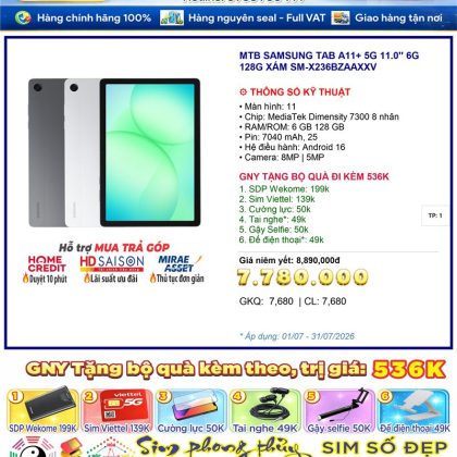 Samsung Tab A11 Plus 5G 4GB 128GB