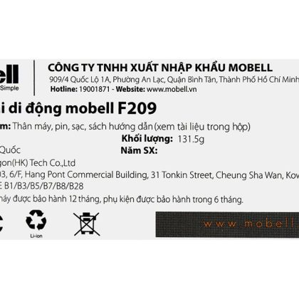 Mobell F209 16 MB 16 MB
