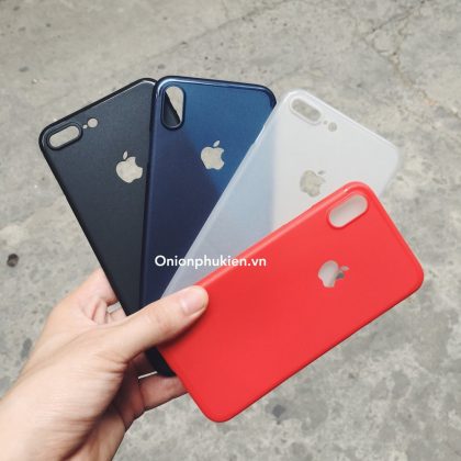PK Ốp iPhone X dẻo đen hở táo