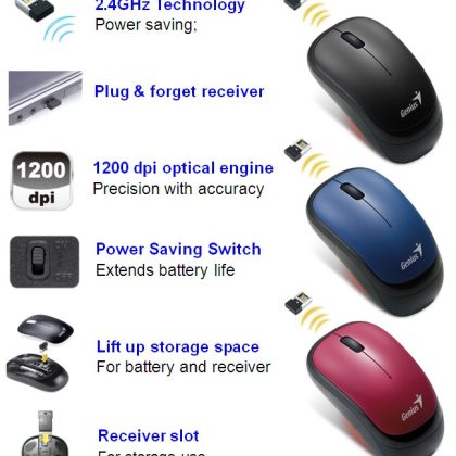 PK Chuột Genius 6000X Wireless