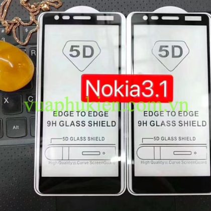 PK Dán Cường Lực NOKIA 6 2018 đen Full 5D