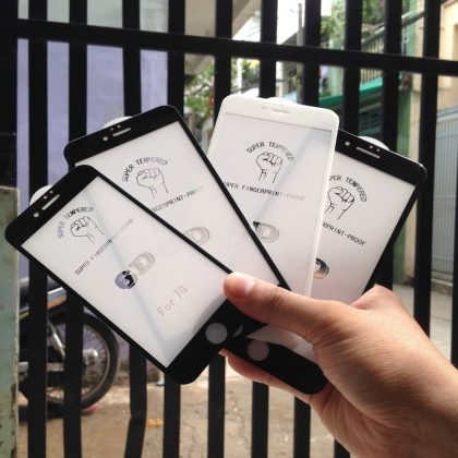 PK Dán cường lực iPhone 6 Plus trắng Arun Full 5D 20D UpGrades