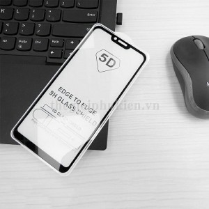 PK Dán Cường Lực OPPO F9 A7 đen Full 5D - Ảnh 5